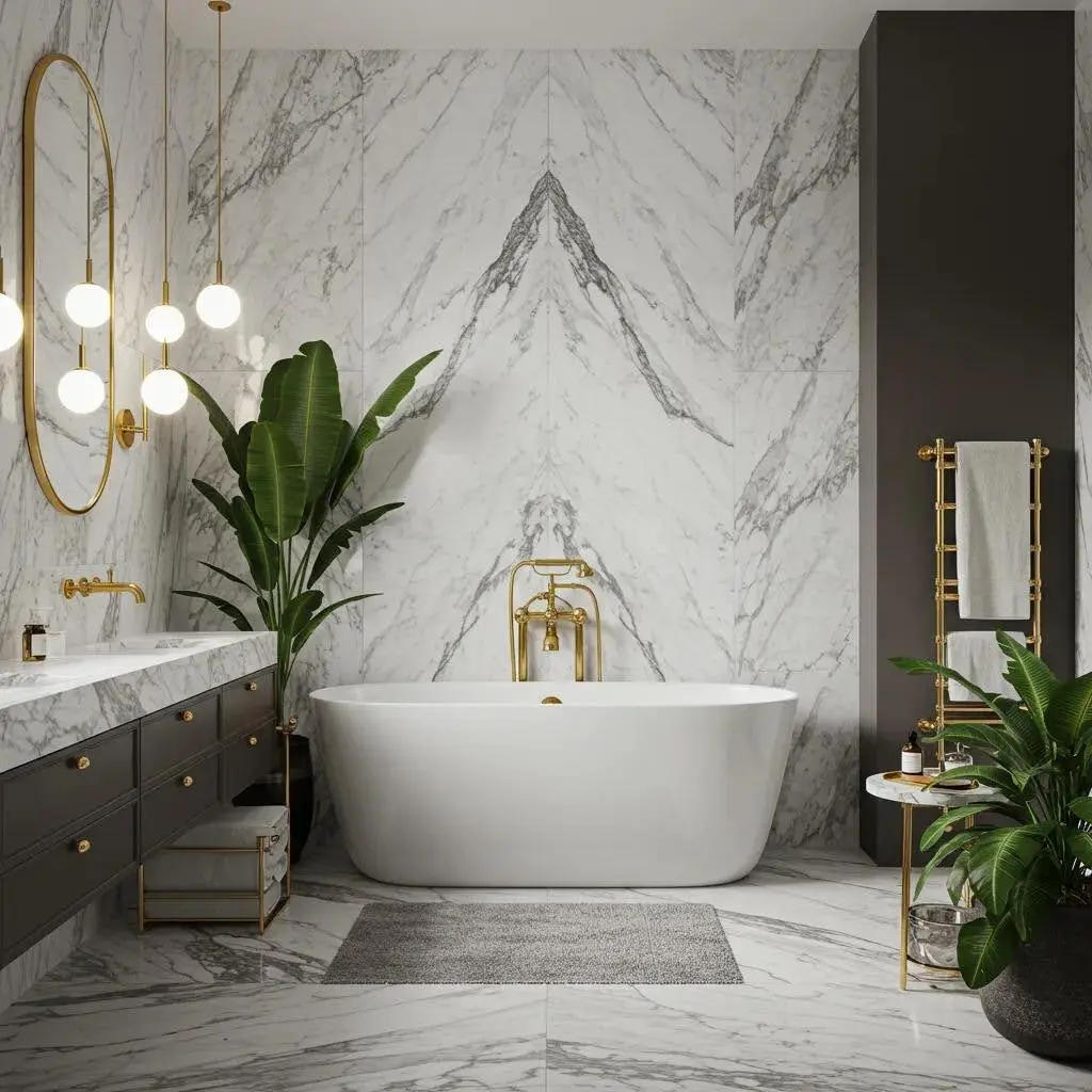 a luxury bathroom renovation in London