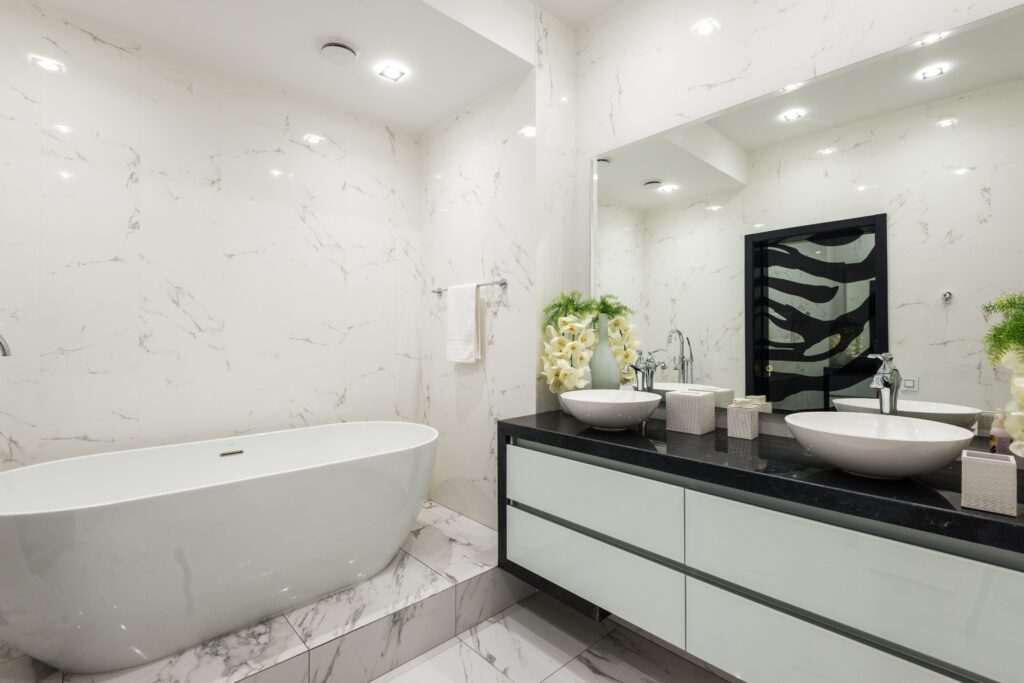 White Bathroom Refubrishment London