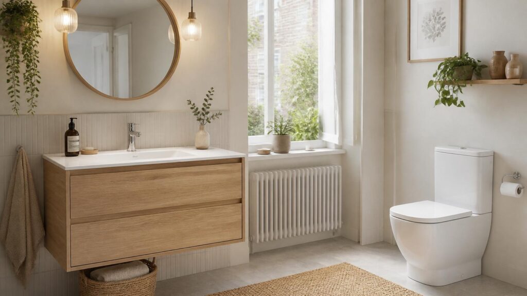 Roca bathrooms london white minimalist style